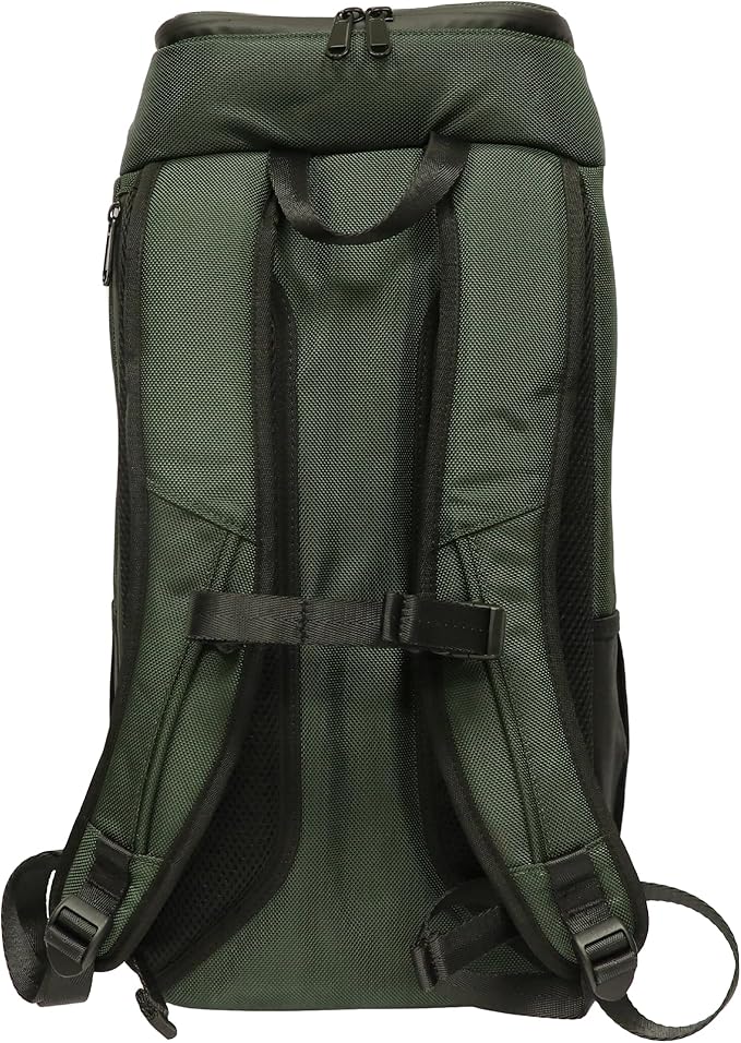 DIME BAGS Scent Sealing Backpack with Combo Lock, Carbon-Lined to Seal Odors, Removable Padded Insert, 8 Compartments, Durable Travel Bag for Glass & Gear Protection, Wiseguy (Green)