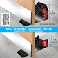 Large Heavy Duty Door Stoppers, Premium Spring Door Stopper for Bottom of Door, Adjustable Large Rubber Stoppers Wedge with Metal, Door Stop Suits Any Heavy Door (Black-0ne)
