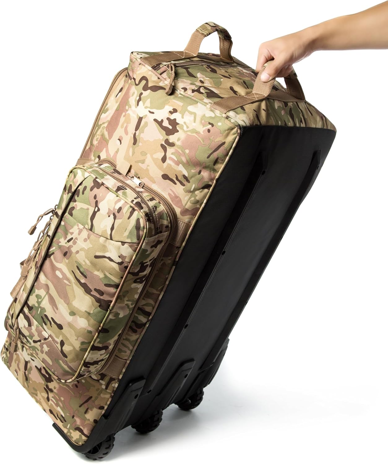 Mountain Land 120L Tactical Duffle Bag Rolling Duffle Bag with Wheels And Handle - Roamly
