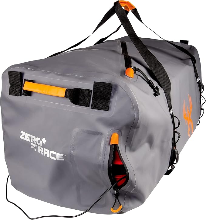 WILDGAME Innovations ZeroTrace Scent Elimination Duffel Bag, 120 L | Durable Water-Resistant Hunting Gear Bag with PureION Generator, Removable Holster & Shoulder Strap