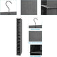 MAX Houser 10-Shelf Hanging Shoe Shelf Organizer, Hanging Shoe Storage for Closet (Grey)