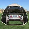 Alvantor Pop Up Screen House Gazebo with Mosquito Netting, Instant UV Resistant Sun Shelter for Patio & Backyard, Portable Canopy Tent for 2-10 Person