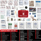426 Piece Large First Aid Kit, Waterproof Compact Portable Hard Case Emergency Medical Kit for Home, Car, Travel, Businesses, Office, Hiking, Vehicle, Boat - Outdoor Survival Kit
