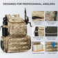N NEVO RHINO Fishing Tackle Backpack with Rod Holders, 40L Large Fishing Bag with Waterproof Rain Cover,Outdoor Tackle Bag