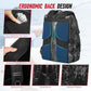 Fishing Tackle Backpack,Tackle Bag with 2 Rod Holders,Water-Resistant Large Storage Fishing Gear and Equipment (B-Black Camo)