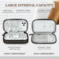 FYY Electronic Organizer, Travel Cable Organizer Bag Pouch Electronic Accessories Carry Case Portable Waterproof Double Layers All-in-One Storage Bag for Cable, Cord, Charger, Phone, Earphone Coffee