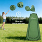 Wolfwise Pop Up Shower Tent for Camping, Portable Instant Changing Tent with Ventilation Window & Carry Bag, Privacy Bathroom Toilet for Beach & Outdoor, Width 40 ", Height 75 ", Green