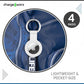 CHARGEWORX Air Tag Holder 4-Pack – Silicone Protective Keychain Holders for Apple Air Tags
