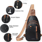 7L Sling Bag for Women Men Leather Small Sling Backpack Daypack Anti Theft Fanny Pack Crossbody Purse Travel
