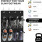 Simple Houseware 24 Pockets - Crystal Clear Over The Door Hanging Shoe Organizer, Black (64'' x 19'')
