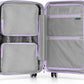 Traveler's Choice Pagosa Hardshell Expandable Luggage with Spinner Wheels, Lavender, 26-Inch Medium