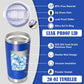 20 oz Tumbler Coffee Tavel Tumblers Bulk with Lid Stainless Steel Double Wall Vacuum Insulated Mug Powder Coated Cups fit Car Cupholder for Hot and Cold - Dark Blue, 4Pack