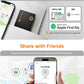 NOVOO Air Locator Tag (iOS Only) Wallet Tracker Card with Find My, Smart Card Bluetooth Tracker, 6 Years Battery, IP68 Waterproof, 1.6mm Keys Finder and Item Locator for Keys, Bags, Passport(2 Pack)