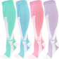 Kickticks 4 Pairs Compression Socks for Woman & Man Unisex 20-30mmHg Knee high Plus Size Wide Calves for Flying Running…