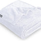 Bare Home Textured Fleece Blanket - King Size - Ultra-Soft Lightweight for Bed, Sofa, and Couch - Luxury Microplush - Cozy Warm Blanket (King, Chevron White)