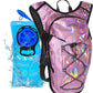 Reflective Hydration Backpack, Hydration Pack - Water Backpack with 2L/3L Hydration Bladder, Essential for Festivals - Rave Hydration Pack for Hiking, Running, Cycling, and Festivals