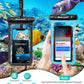 Hiearcool Universal Waterproof Case, Waterproof Phone Pouch Compatible for iPhone 16 15 14 13 Pro Max XS Plus Samsung Galaxy S22 Cellphone Up to 8.3", IPX8 Cellphone Beach Bag for Travel - 2 Pack