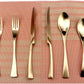 6-Piece Flatware Set,Extra Thick Heavy Duty - 18/10 Stainless Steel Cutlery Sets,High Matte Finish Rose Gold Flatware Sets Service for 1,Multipurpose Use for Home,Kitchen Utensil Sets