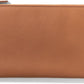 Leatherology Cognac Slim Zip Travel Wallet - Compact and lightweight, Versatile storage, Zip closure - Roamly