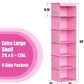 Simple Houseware 6 Shelf Hanging Closet Organizer, Pink