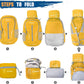 ZOMAKE Ultra Lightweight Packable Backpack 25L, Foldable Hiking Backpacks Water Resistant Small Folding Daypack for Trave(Lemon yellow)
