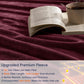 PHF Ultra Soft Fleece Throw Blanket, No Shed No Pilling Luxury Plush Cozy 300GSM Lightweight Blanket for Bed, Couch, Chair, Sofa Suitable for All Season, 50" x 60", Wine Red/Burgundy