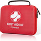 First Aid Kit - 368pcs Waterproof Compact Portable Hard Case - Ideal for Home, Car, Travel, Businesses, Hiking, Vehicle, Boat, Office, Survival - Public Must Have Emergency Kit, Camping Essentials