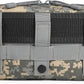 Tactical Molle Admin Pouch Utility Laser Cut EDC Tool Pouch Bag Horizontal Modular Pouches Include US Flag Patch and Keychain