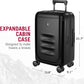 Victorinox Spectra 3.0 Frequent Flyer Carry-On - Modern Hardside Carry-On Luggage - Rolling Suitcase with Spinner Wheels - Holds Travel Accessories - 37 Liters, Black