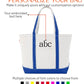 CB STATION Medium Classic Canvas Tote Bag for Women, Top Zipper Closure, Outer Pocket, Daily Essentials, Groceries, Traveling