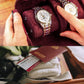 MR.OKAY 2 Watch Travel Case- Classic Leather Watch Case With Superb Texture.(Portable Watch Roll Or Organizer For Storage And Display).Festival Gift For Men, All Handcrafted By Artisans.