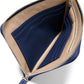 Leatherology Navy Blue Slim Zip Travel Wallet - Compact and lightweight, Versatile storage, Zip closure - Roamly