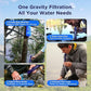 Membrane Solutions Gravity Water Filter Pro 6L, NSF/ANSI 42&372&401 Certified, 0.1 μm Versatile Water Purifier Camping with Adjustable Tree Strap Storage Bag, Survival Gear for Emergency Preparedness