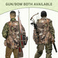 Hunting Backpack with Waterproof Rain Cover, 35L Hunting Backpacks for Men, Durable Large Capacity Hunting Day Pack with Rifle Bow Holder