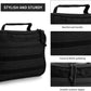 Travel Toiletry Bag for Men and Women, Hanging Travel Toiletries Organizer Dopp Kit, Toiletry Shaving Hygiene Bag, Durable Bathroom Essentials Men's Toiletry Bag for Short Trips & Camping - Black - Roamly