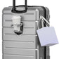 KYME Suitcases with Wheels Hardshell 26 Inch Luggage with TSA Lock Durable Medium Checked Travel Rolling Luggage with Cup Holder for Women Men Silver Grey