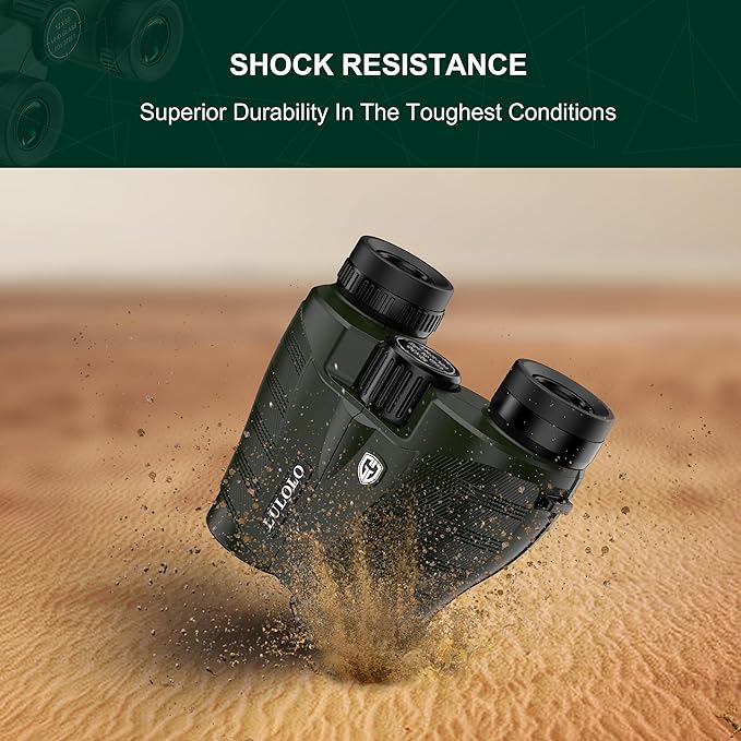 12x28 Compact HD Binoculars for Adults High Powered - Large View Binoculars with Clear Low Light Vision - Super Bright Lightweight & Waterproof Binocular for Bird Watching Travel Hunting Cruise