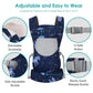 Unicorn Newborn Baby Front Carrier Backpack, Toddler Baby Body Carrier, 7-66 Lbs Ergonomic Design, Lumbar Support, Lightweight