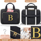 Personalized Gifts for Women, Initial Toiletry Bag Hanging Travel Organizer & Makeup Cosmetic Bag with Embroidery Letter Teacher Appreciation Gift Birthday Mothers Day Gifts for Mom Wife Friend Sister - Roamly