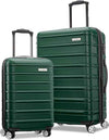 Samsonite Omni 2 Hardside Expandable Luggage with Spinner Wheels, 2-Piece Set (19/24), Emerald Green