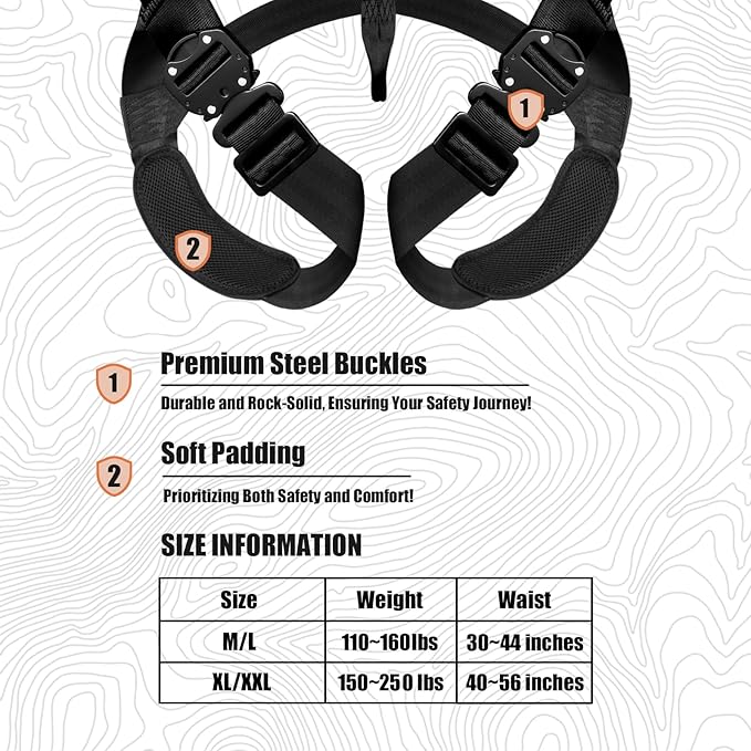 UIIHUNT Tree Stand Safety Harness: Lightweight Adjustable Hunting Harness