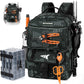 KastKing BaitSpace 50L Fishing Tackle Backpack with Removable Bait Binder,2 Rod Holders Storage Fishing Gear and Equipment