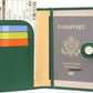 ZOPPEN Passport Holder Women, Passport Cover Travel Wallet Rfid Blocking Passport Wallet Cover Case Travel Essentials Document Organizer, Grass Green