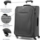Travelpro Maxlite 5 Softside Expandable Luggage with 4 Spinner Wheels, Lightweight Suitcase, Men and Women, Shadow Grey, 2-Piece Set (21/25)