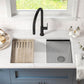 KRAUS Kitchen Sink Bellucci 32” Undermount Workstation Granite, Metallic White, Accessories, KGUW1-33WH