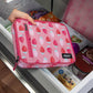 PackIt Freezable Classic Lunch Box, Sweet Strawberry, Built with ECOFREEZE Technology, Collapsible, Reusable, Zip Closure With Zip Front Pocket and Buckle Handle, Designed for Fresh Lunch On the Go