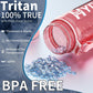 Water Bottle, 32 oz Motivational Water Bottles with Time Marker-Tritan & BPA Free, Sports Water Bottle with Time to Drink & Strap, Wide Mouth, Leakproof -Gift for Christmas Gym Fitness & Outdoor