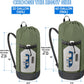BALEINE 120L Laundry Bag Backpack, 900D Oxford Fabric Large Travel Laundry Bags with Shoulder Straps and 2 Mesh Pockets for College Dorm, Apartment, Laundromat (Green, 120L)
