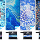 4 Pack Microfiber Lightweight Beach Towel Sand Free Quick Dry Absorbent Thin Compact Towels for Swimming Pool Camping Beach Accessories Large Easy Pack Travel Things for Vacation Essentials Gift