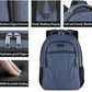 BIKROD Backpack for Woman and Men, Travel Laptop Backpack, Waterproof College Back Pack for 15.6 IN Laptop Backpack, Adult Business Computer Travel Backpack, Blue